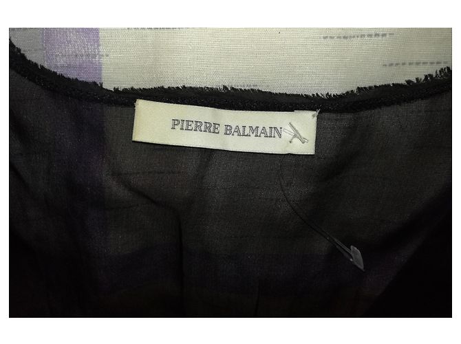 PIERRE BALMAIN Schwarzes Sommerabend- / Cocktailkleid - Ansicht 4