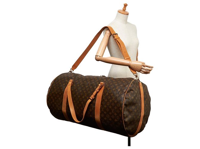 Polochon Polo Louis Vuitton Sacro monogramma marrone 65 - vista 10