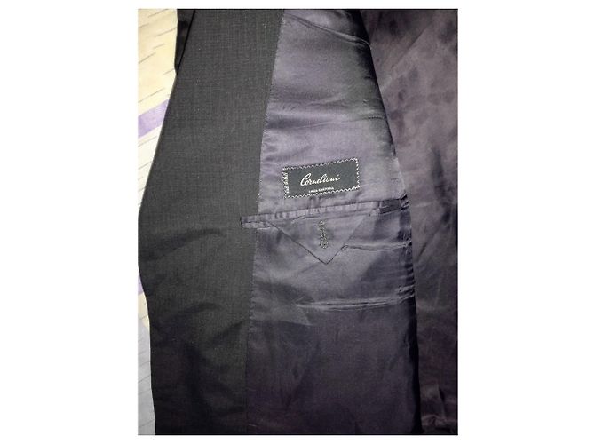 CORNELIANI Linea Sartoria Wool & Silk Grey Suit Jacket / Blazer, Size 58 Dark grey - view 5