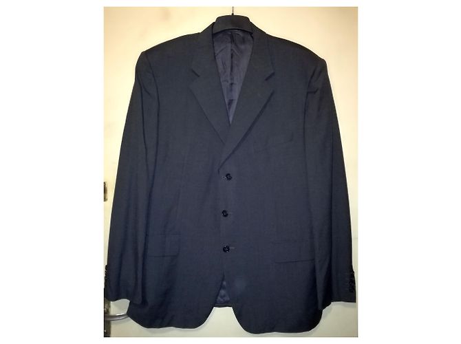 CORNELIANI Linea Sartoria Wool & Silk Grey Suit Jacket / Blazer, Size 58 Dark grey - view 8