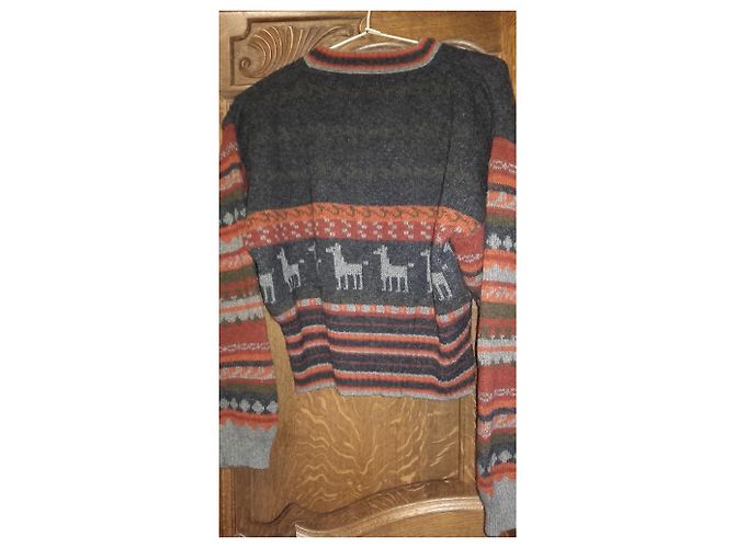 Autre Marque pull vintage Mission style péruvien Multicolore - vue 2