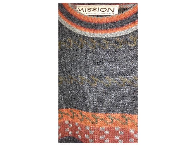 Autre Marque pull vintage Mission style péruvien Multicolore - vue 3