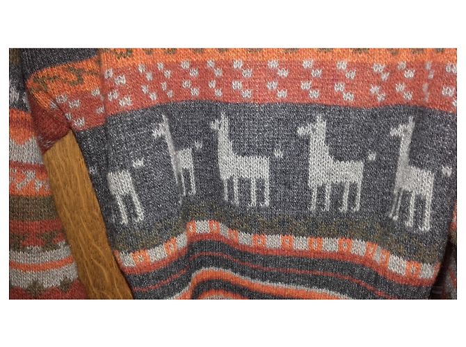 Autre Marque pull vintage Mission style péruvien Multicolore - vue 4
