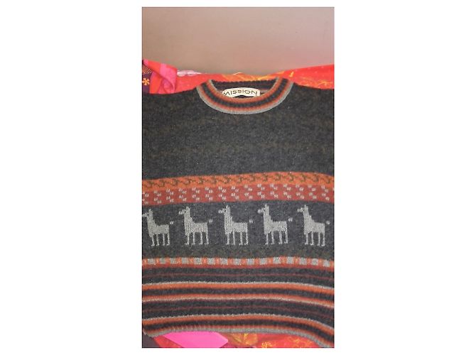 Autre Marque pull vintage Mission style péruvien Multicolore - vue 5