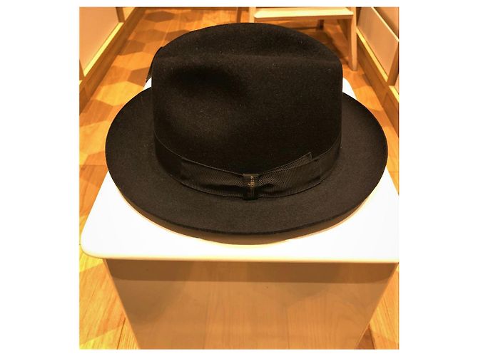NUOVO CAPPELLO IN FELTRO DI PELLICCIA BORSALINO Nero - vista 2