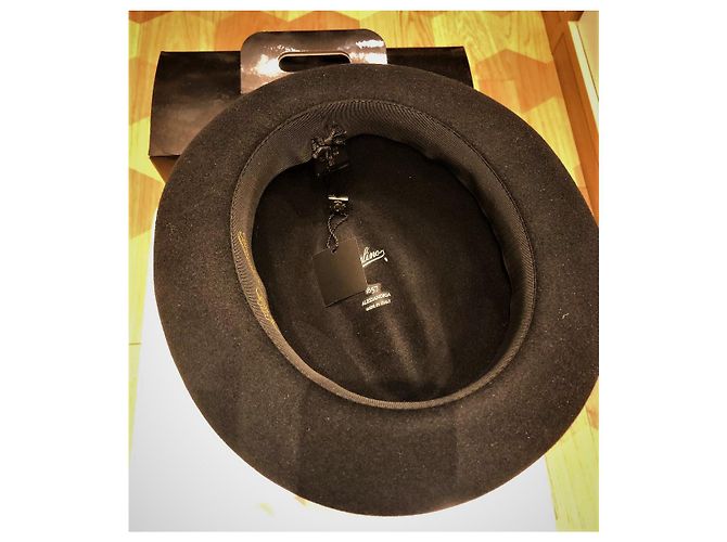 NUOVO CAPPELLO IN FELTRO DI PELLICCIA BORSALINO Nero - vista 5