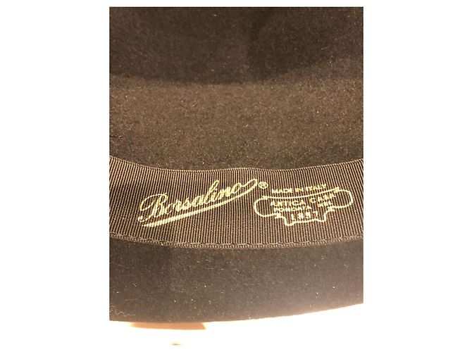NUOVO CAPPELLO IN FELTRO DI PELLICCIA BORSALINO Nero - vista 7
