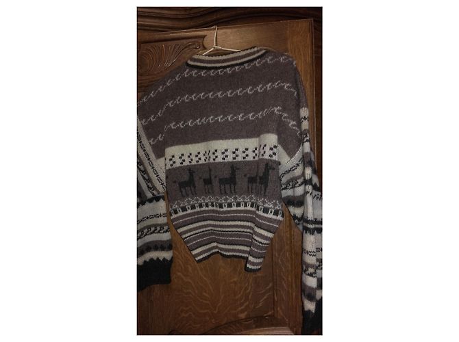 Autre Marque pull vintage Mission style péruvien Multicolore - vue 2
