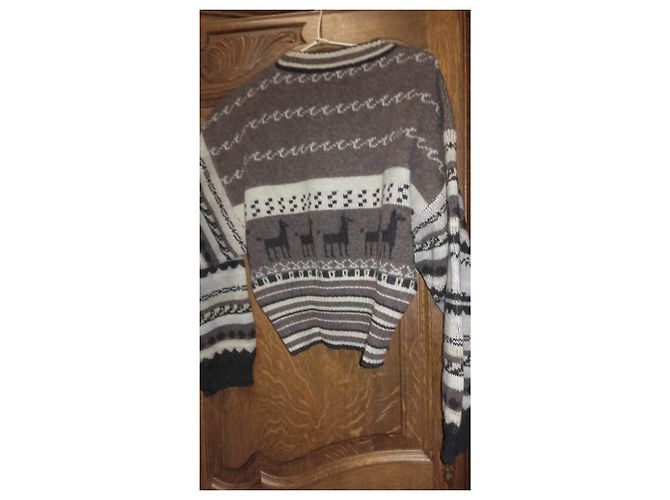Autre Marque pull vintage Mission style péruvien Multicolore - vue 4