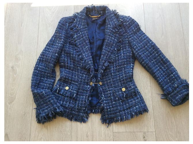 Luisa Spagnoli Blue woolen jacket - view 2