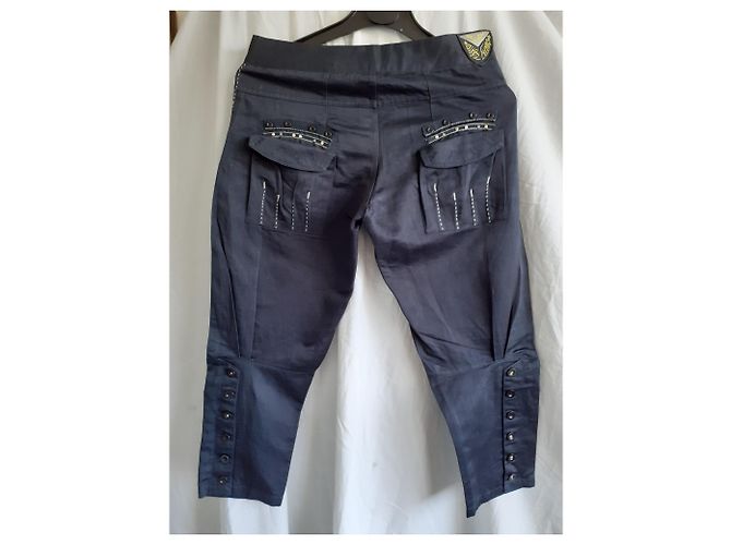 Marithé et François Girbaud Baumwollhose Corsair Blau - Ansicht 2