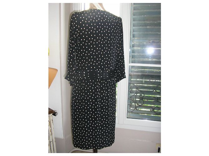 Gerard Darel Seidenkleid, Taille 38. Schwarz - Ansicht 4