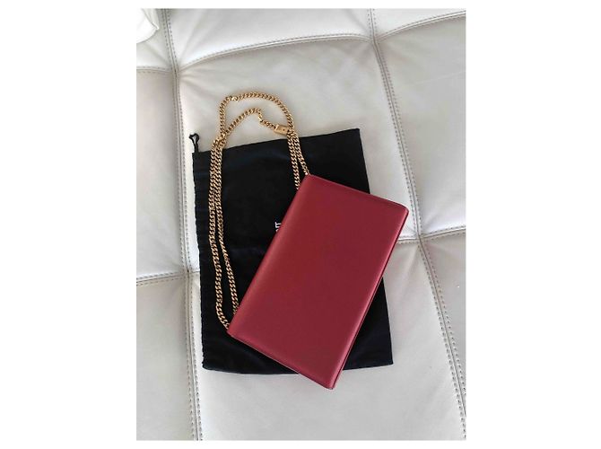 Yves Saint Laurent Kate Monogram Red Leather Handbag - view 2