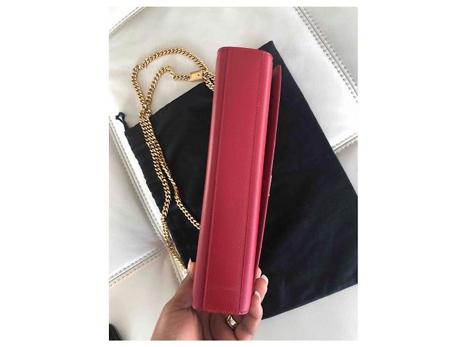 Yves Saint Laurent Kate Monogram Red Leather Handbag - view 3