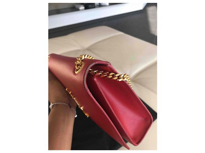 Yves Saint Laurent Kate Monogram Red Leather Handbag - view 5