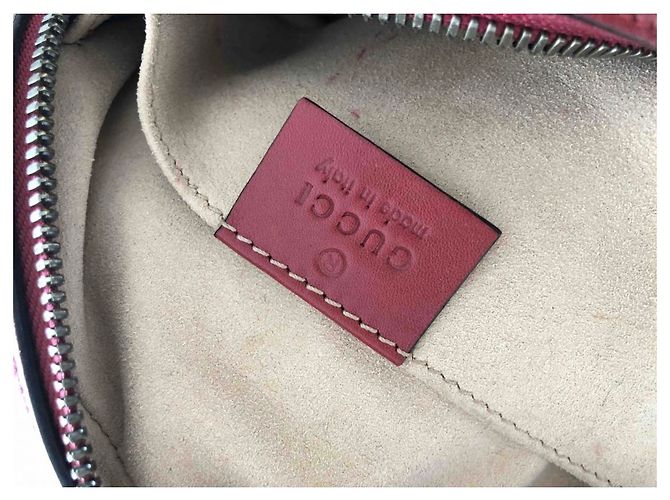 Riñonera Gucci Marmont de cuero roja - vista 3