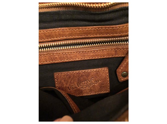 Velvetine Borse Caramello - vista 5