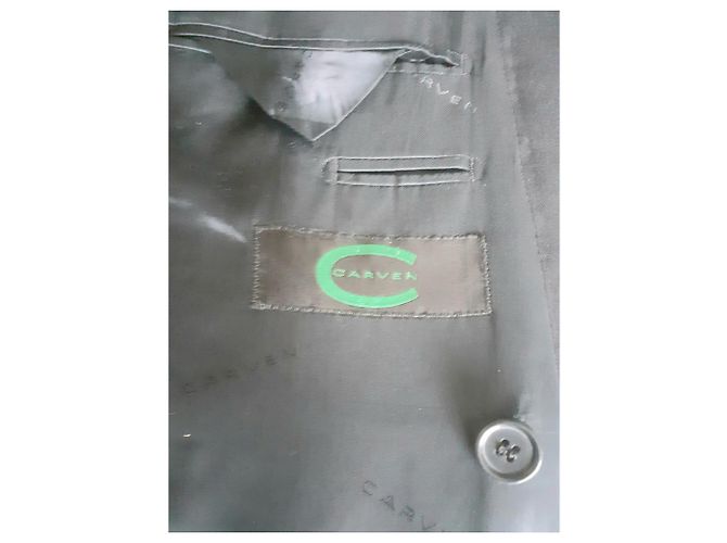 Blazer Carven in lana blu doppiopetto - vista 3