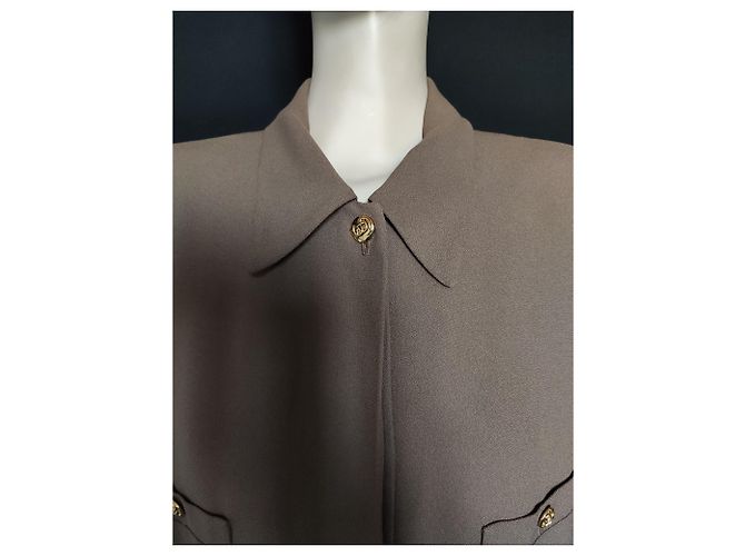 Sonia Rykiel Skirt Suit Light Brown Viscose - view 10