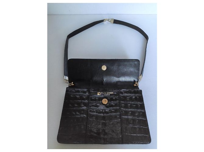 Borsa Pierre Cardin in pelle nera effetto coccodrillo Nero - vista 11