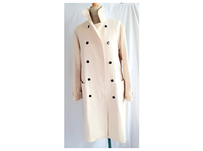 Abrigo de lana Cacharel Crema Talla 38 - vista 3