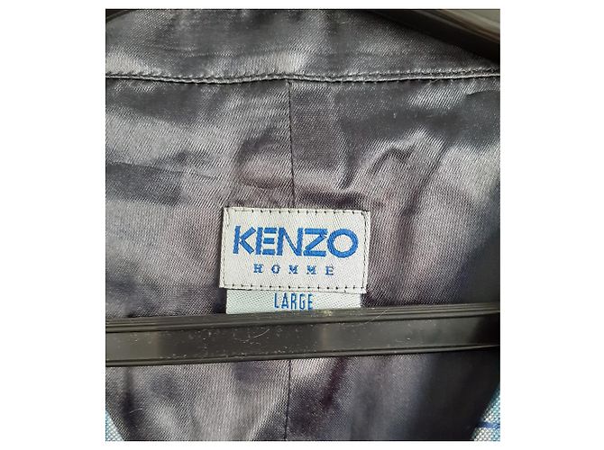 Kenzo Seidenweste weiß blau - Ansicht 3