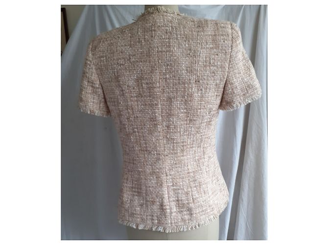 Escada Kurzarmjacke Beige Wolle und Viskose - Ansicht 2