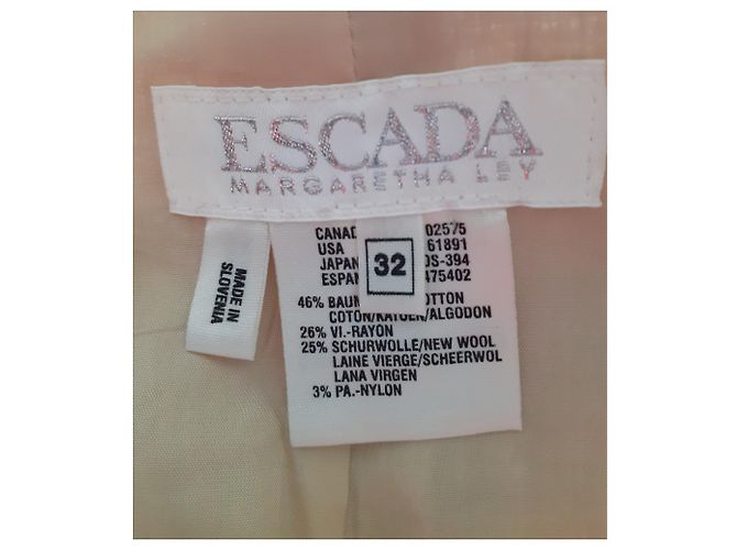 Escada Kurzarmjacke Beige Wolle und Viskose - Ansicht 3