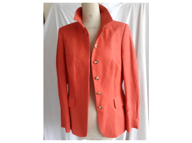 Autre Marque Rote Leinenjacke - Ansicht 3