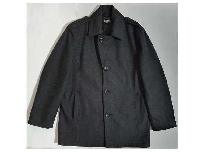Cappotto in lana grigio Michael Kors Uomo M - vista 3