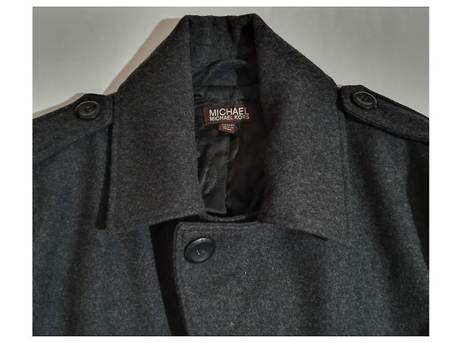 Cappotto in lana grigio Michael Kors Uomo M - vista 4
