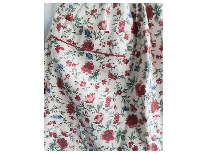 Falda floral de algodón beige Cacharel 11-12 años Multicolor - vista 2