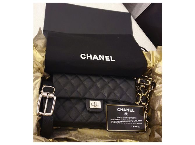 Chanel banana bolsa de ombro / Chanel mini bolsa Preto Prata - vista 8