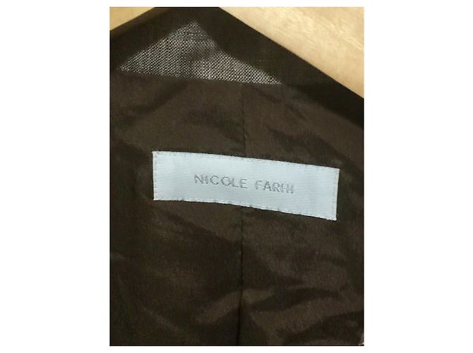 Nicole Fahri Nicole Farhi Blazer de linho Marrom - vista 3