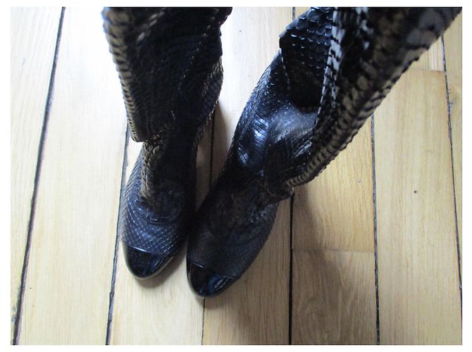 Chanel Trampolieri SERPENT neri, 36. Nero - vista 3