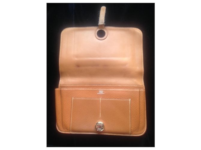 Hermès Vintage Dogon Wallet Hermes Brown - view 12