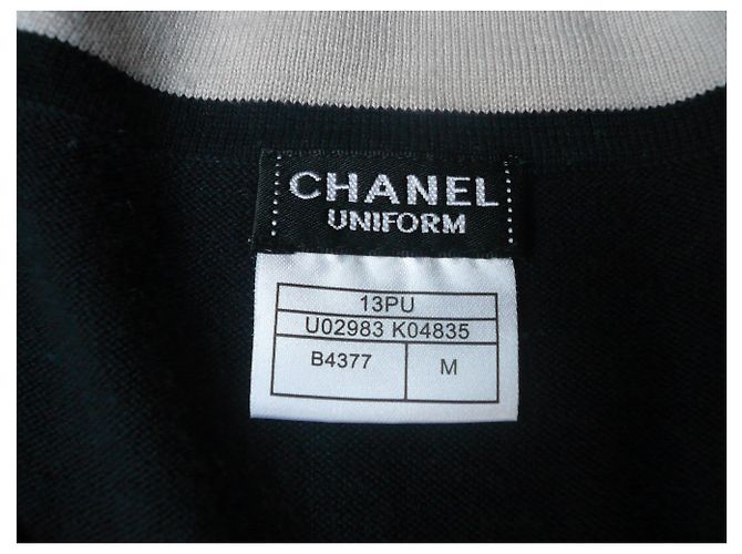 CHANEL UNIFORM Navy Kurzarmoberteil TM Marineblau - Ansicht 2