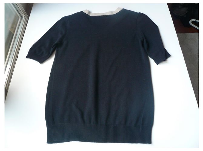 CHANEL UNIFORM Navy Kurzarmoberteil TM Marineblau - Ansicht 4