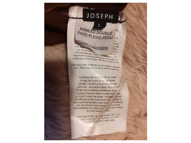 Abrigo Joseph de piel de cordero caramelo - vista 5