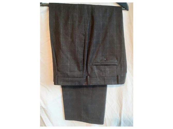 Cerruti 1881 Grey Blue Checked Wool Suit Light blue - view 3