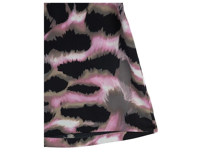 Abito Diane Von Furstenberg Cadman in seta multicolore Nero - vista 6
