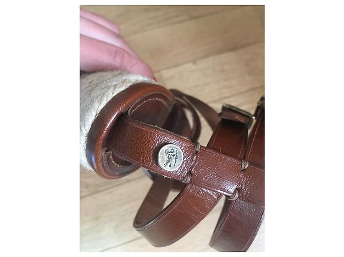SANDALI SPARTIATI Burberry Marrone Beige Marrone chiaro Marrone scuro - vista 7