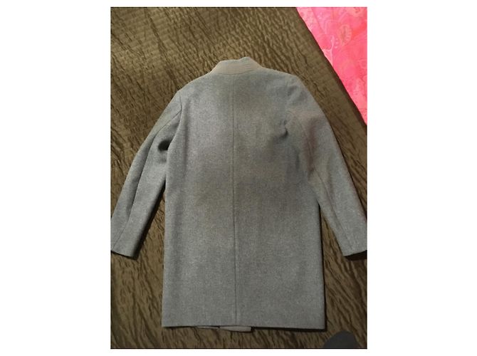 Abrigo de lana y acrílico Zara gris - vista 2