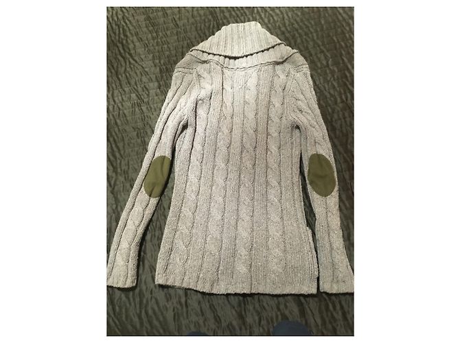 Tommy Hilfiger Lange Strickjacke Beige Hellbraun - Ansicht 2