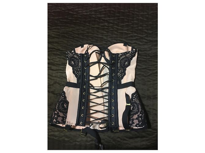 Agent Provocateur PROVOCADOR DE CORSET AGENT Preto Rosa - vista 2