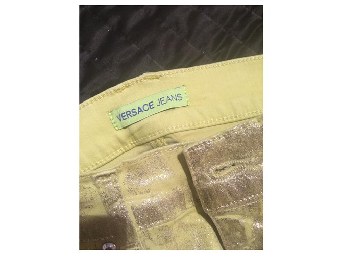 Versace Vaqueros Dorados Amarillo - vista 4