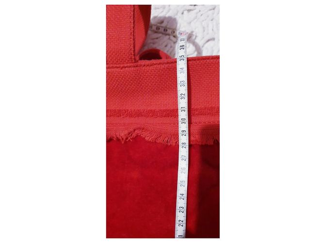 Chanel Einkaufstasche + neues Handtuch Rot - Ansicht 11