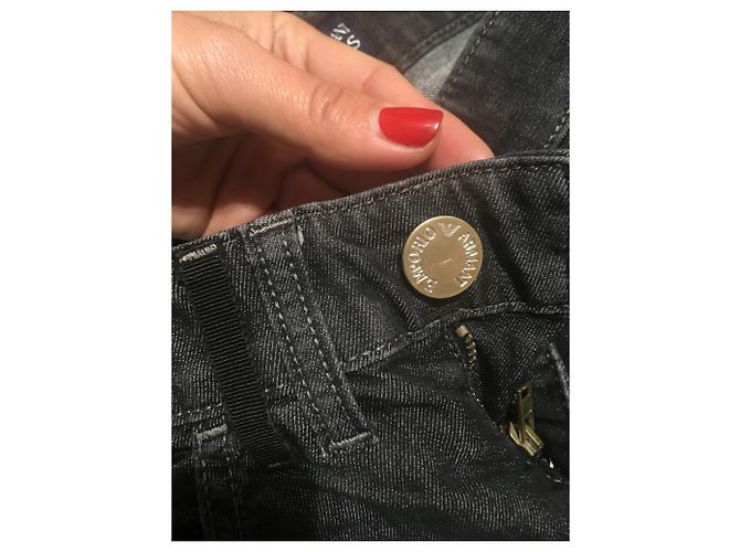 Vaqueros slim emporio armani Negro Gris Gris antracita - vista 3