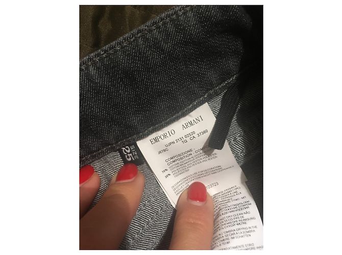 Vaqueros slim emporio armani Negro Gris Gris antracita - vista 4