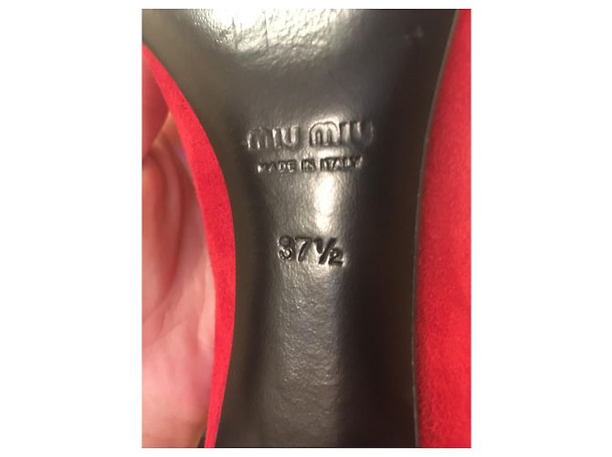 SCHUHE mit kleinen Absätzen MIU MIU Rot - Ansicht 5